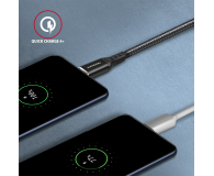 AXAGON BUCM-CM15AB Kabel USB-C - USB-C 2.0, 1.5m, PD 60W, 3A, ALU, oplot Czarny - 1353467 - zdjęcie 2